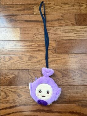 Teletubbies Tinky Winky purple Coins Pouch, Name Tag .